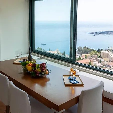 빌라 Marta Luxury Sea View And 타오르미나
